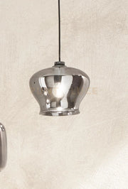 SOSPENSIONE VERVE-1 1 LUCE FUME' ATTACCO E14 SENZA BASE D' ATTACCO D.21CM