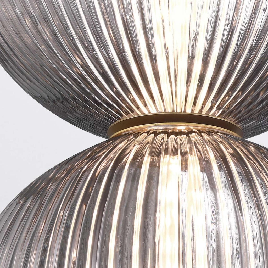 Lampada a sospensione Palmas Quintiesse LED 20W ottone