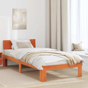 Struttura del letto Marrone cerato 75 x 190 cm Pino massello 872679