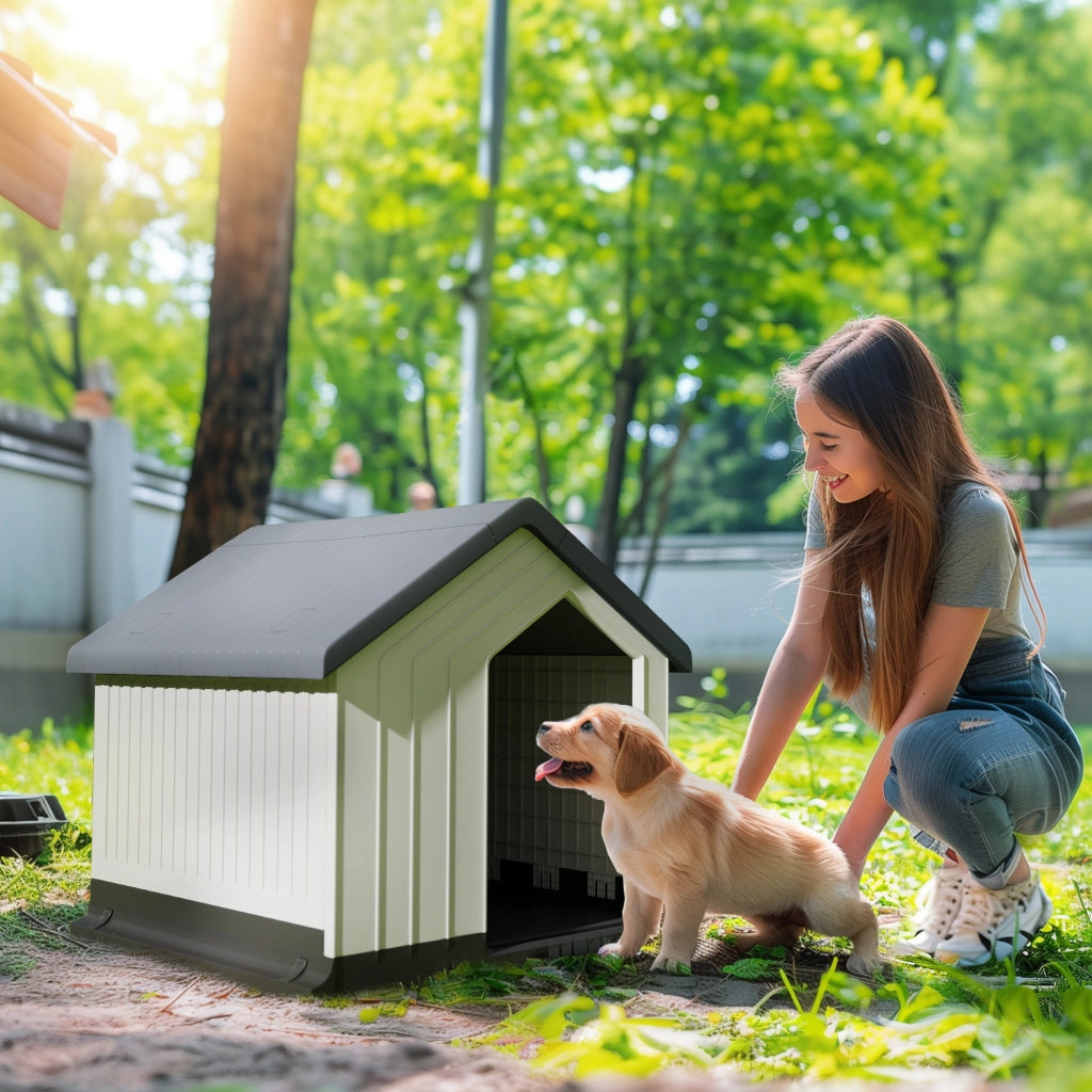Casetta per Cani ¨C Minimal ¨C Grigio Plastica 62x61x60 cm