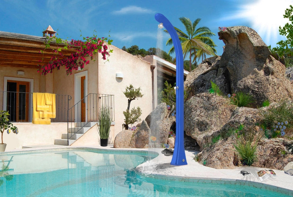 Doccia Solare da Esterno Giardino 20L Miscelatore Arkema Happy One Ruby