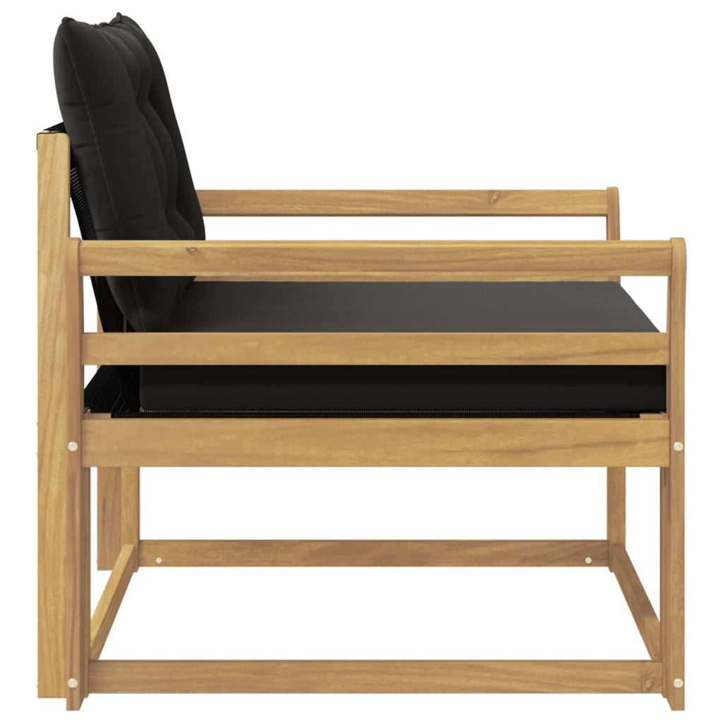Set di divani da esterno Legno di Acacia Massello e Textilene 3439066