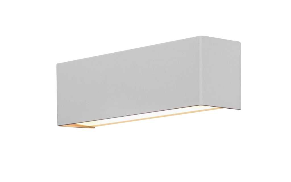 Applique Nowodvorski Straight bianca acciaio 1 luce E14