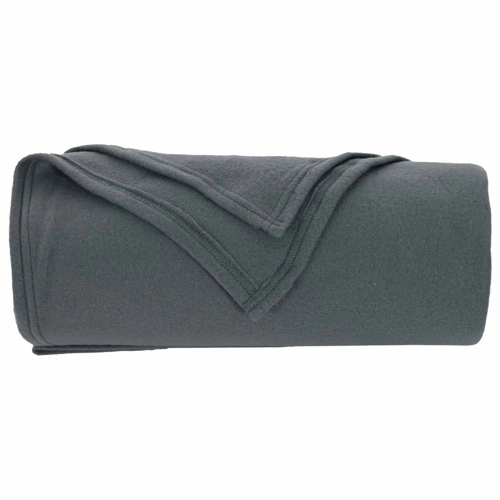 Coperte da Pile 6 pz Grigio scuro 240 x 220 cm Panno