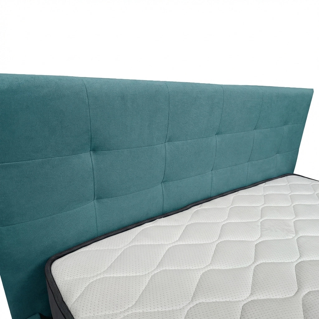 Letto contenitore singolo 80x190 cm con rete ortopedica a doghe, tessuto Enjoy, made in Italy - 17 Turkish