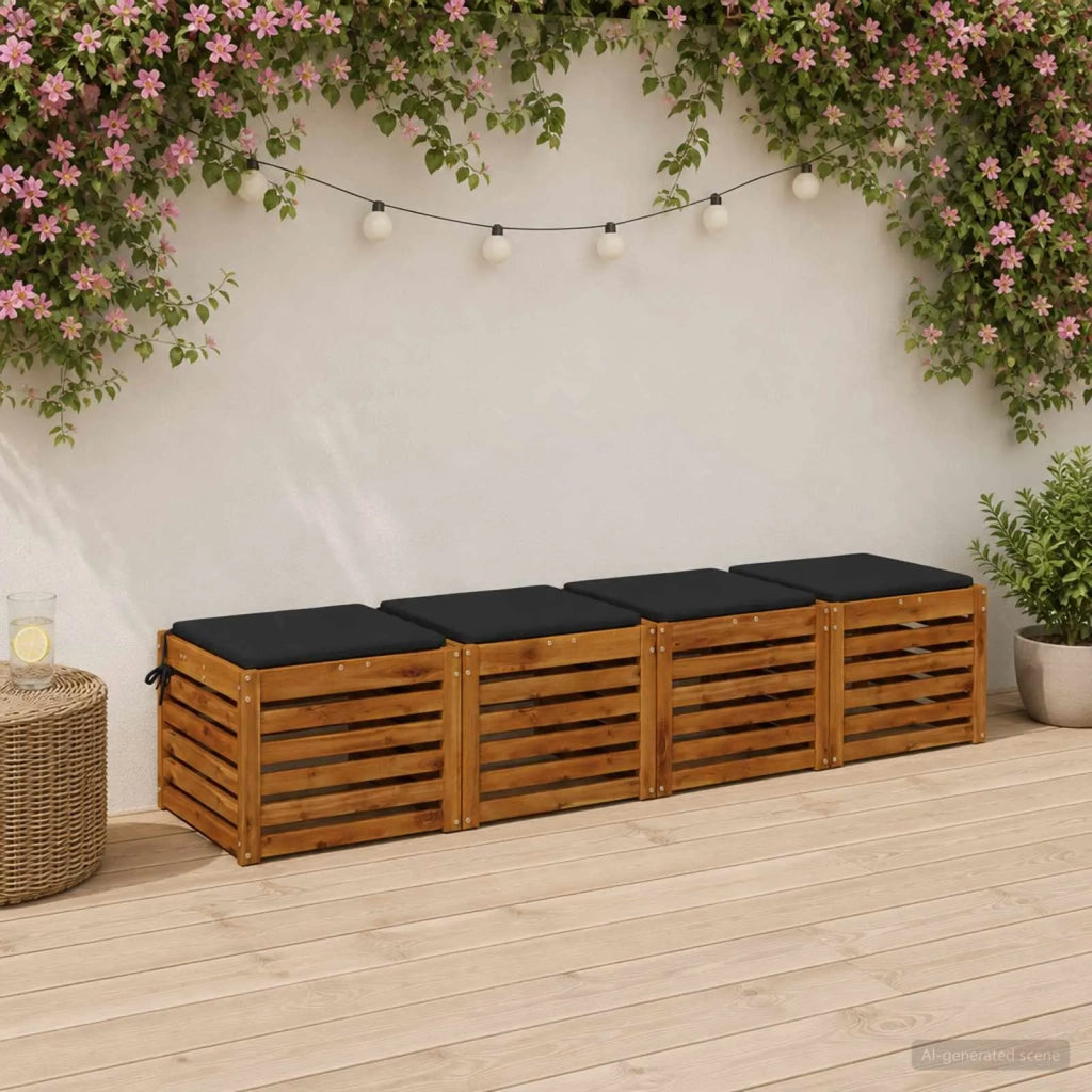 Cuscini per Sedia in 4 Pezzi SOEST 4 pz 100% Poliestere 944330