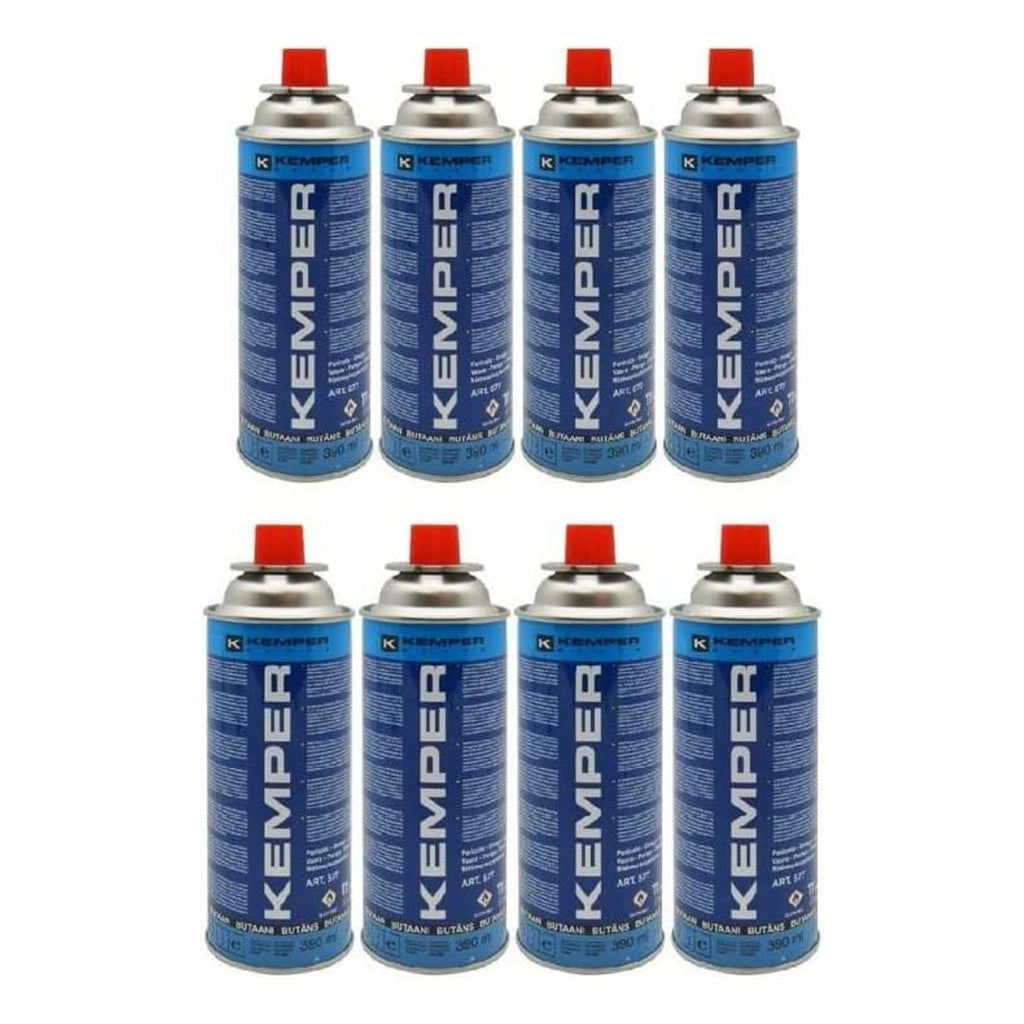8x Cartuccia Gas Butano GR. 227 per Fornelli e Caramellizzatore Portatili