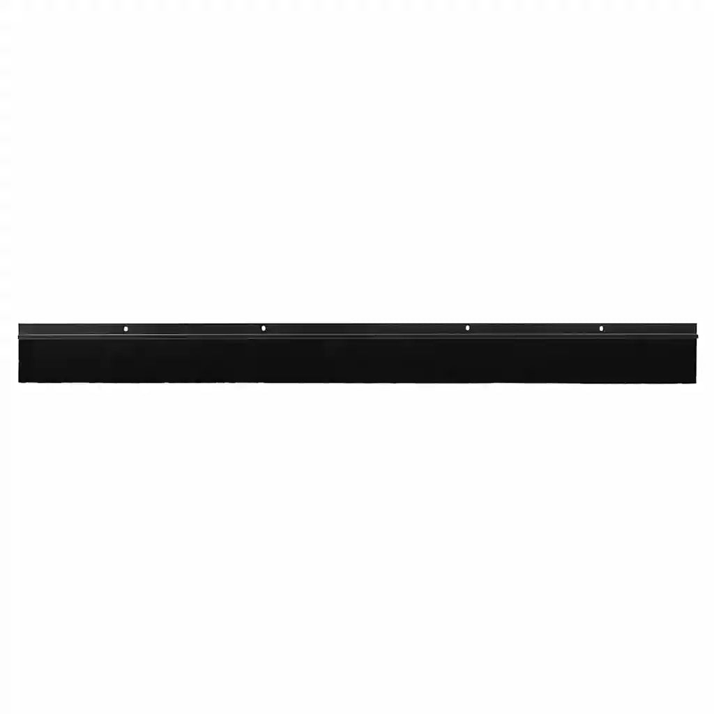 Spazzole per porte a vite 6 pz Nero 100 cm Lega di alluminio CFW4509672