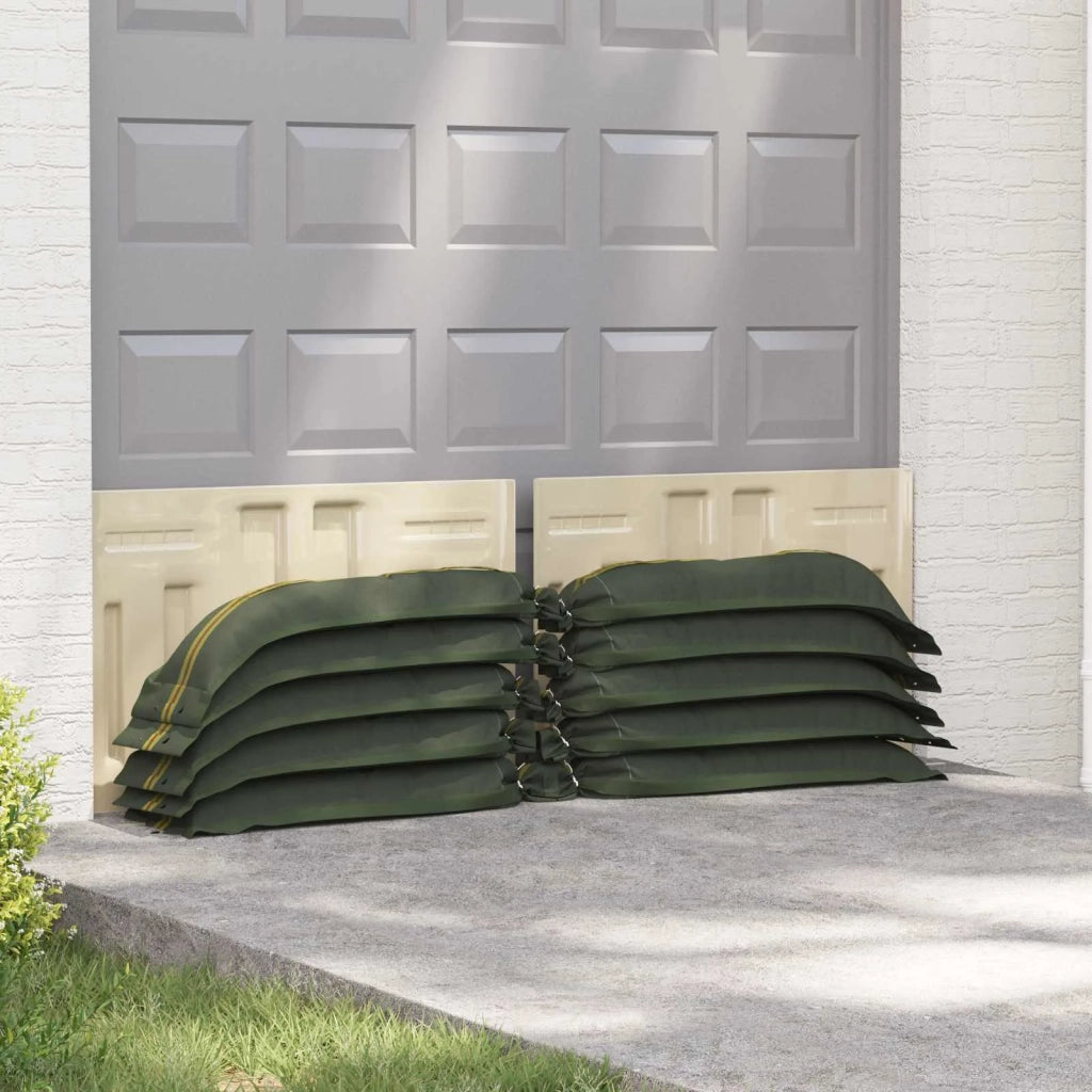 Sacchi di sabbia 25 pz Verde Scuro 120 x 27 cm HDPE CFW6450390