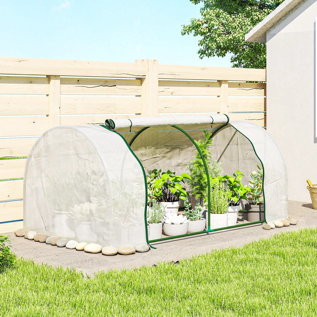 Serra da Giardino Mini ¨C Xylo ¨C 2x1x0.8m PE Bianco con Porta