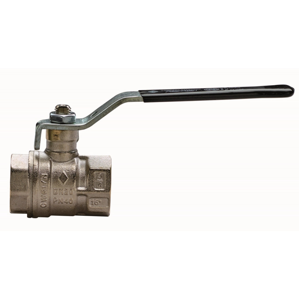VALVOLA A SFERA A PASSAGGIO TOTALE FILETTATURA FF- 3/4  DN 20  PN 40- RB- pezzi 1
