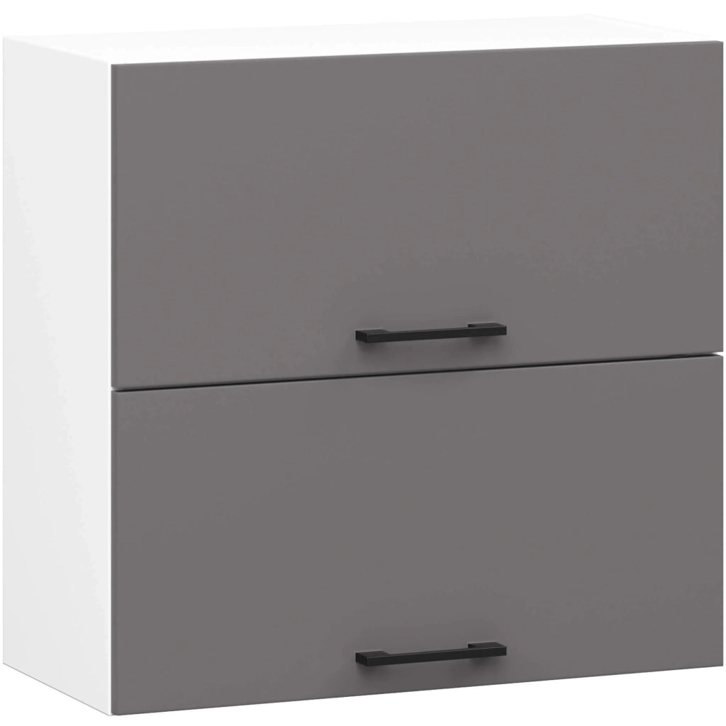 Mobile da cucina pensile sistema AKORD OLIWIA G2 Bianco, Grigio Grafite 60 cm 2 ante 60x30x58 cm