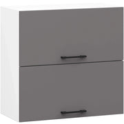 Mobile da cucina pensile sistema AKORD OLIWIA G2 Bianco, Grigio Grafite 60 cm 2 ante 60x30x58 cm