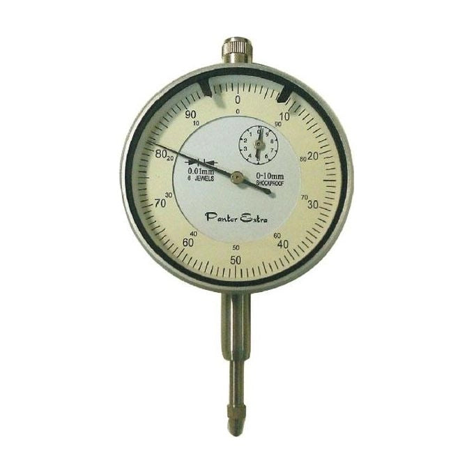 GDM 8026213002084 Comparatore a Quadrante Panter con Quadrante Girevole Indici di Tolleranza Regolabili Attacco Gambo 8 mm Tastatore a Sfera Intercambiabile Norma DIN 878-1 colore Nero