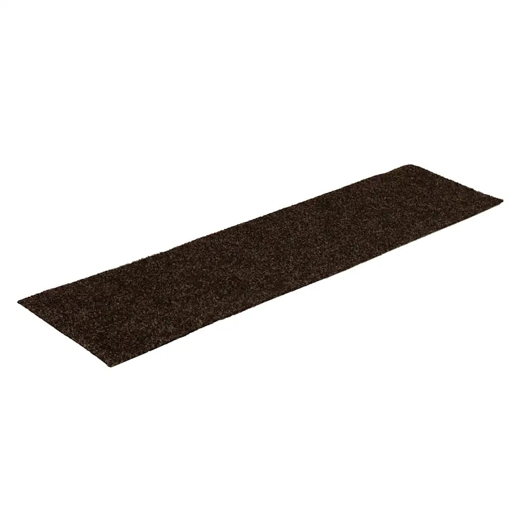 Tappetini per scale autoadesivi 30 pz 76x20 cm marrone rettangolari 3365727