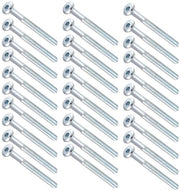 Viti a testa piatta Premium - Viti M6 x 70mm - Viti a testa piatta - Viti a inbus - In acciaio inossidabile galvanizzato - 30 pezzi - Viti di connessione per mobili - Per mobili - Letti per bambini - Letti - Sedie