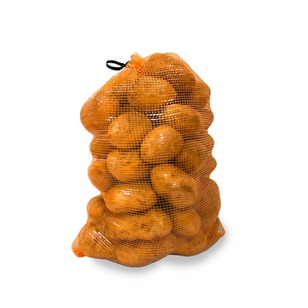 100 Sacchi a rete per Patate, Verdure, Ortaggi Sacco tipo Raschel 600x400mm MAX 20kg Sacchetti a Rete Arancioni