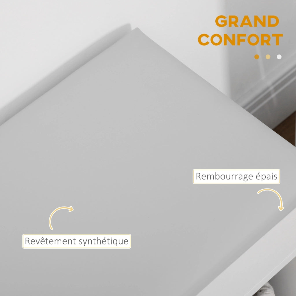 Scarpiera con Panca e Contenitore ¨C Minimal ¨C Bianco
