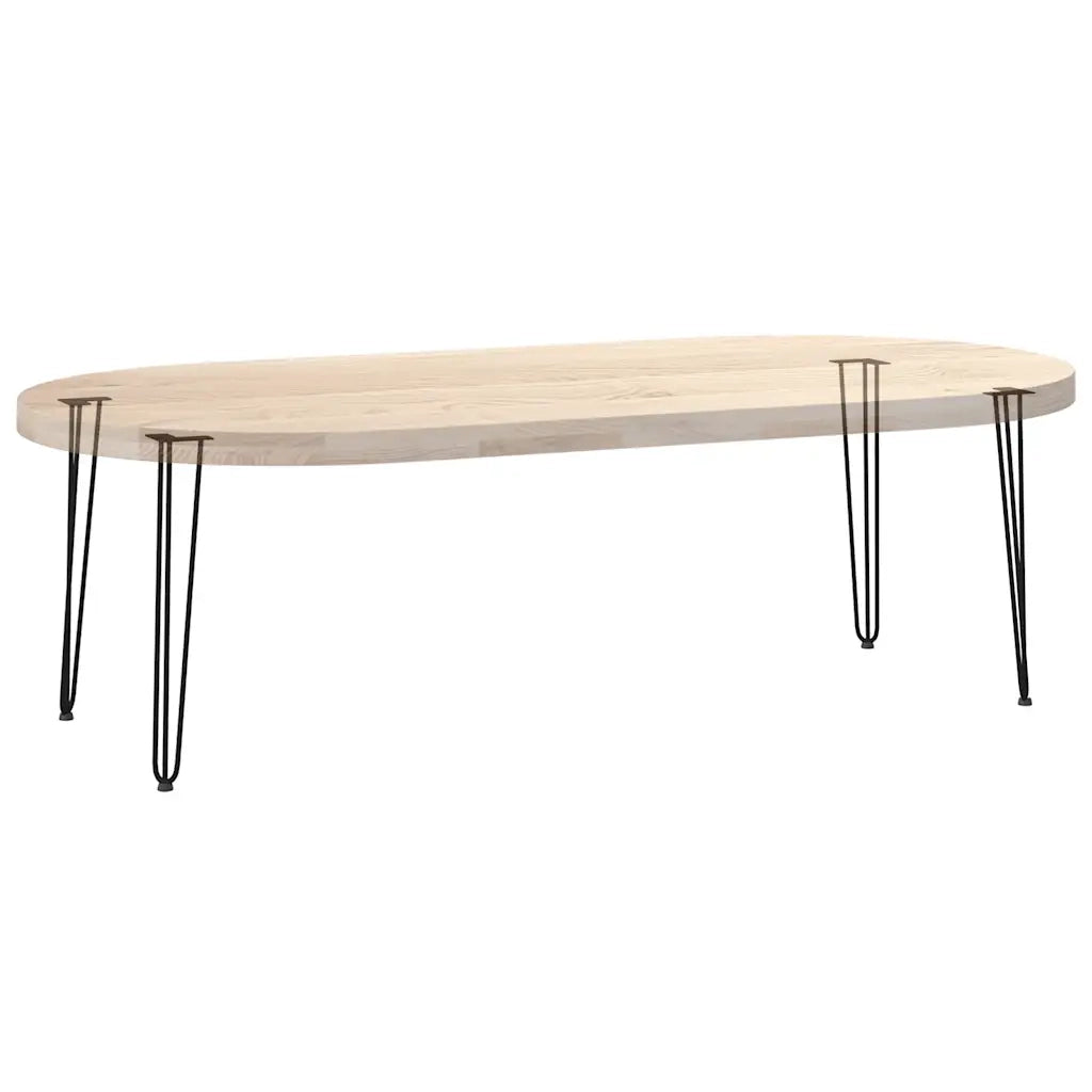 Gambe a forcina per tavoli consolle 4 pz Nero 72 cm Acciaio massiccio 4012444