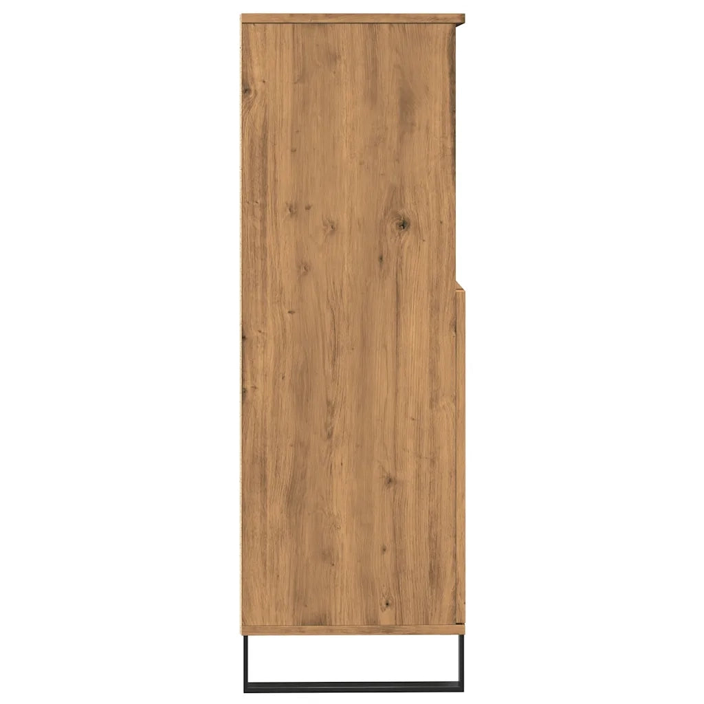 Credenza Rovere Artigianale 60x36x110 cm in Legno Multistrato 857461