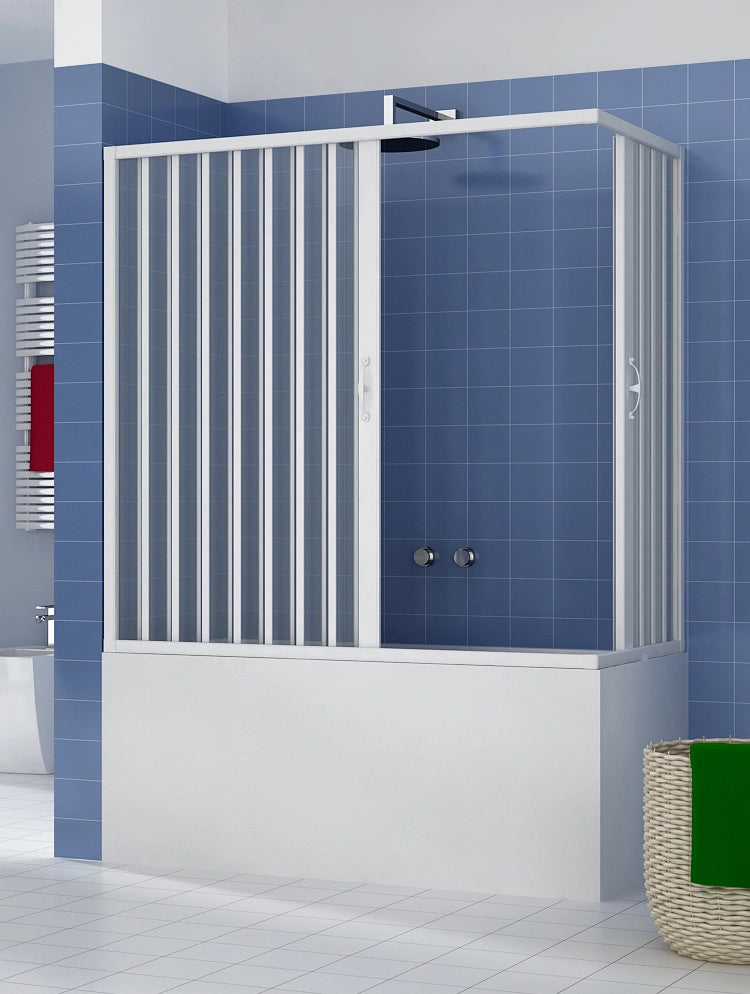 Box vasca Libertè 70x150 H150 cm due ante con apertura angolare