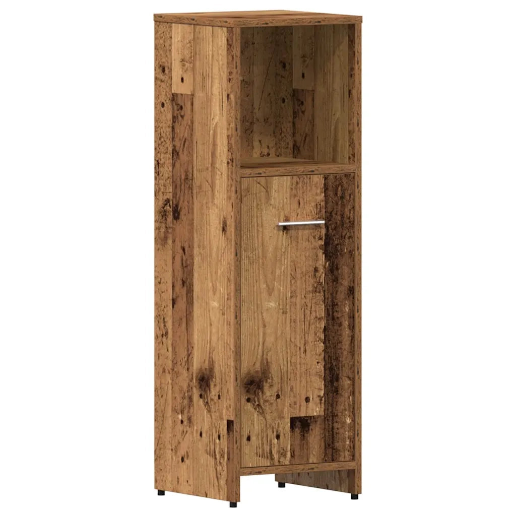 Set Mobili da Bagno | Armadio da bagno 4 pz Legno Antico in Legno Multistrato
