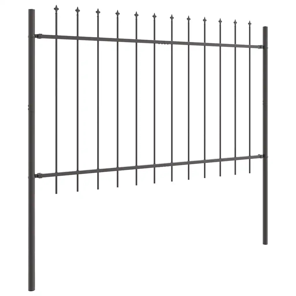 Recinzione per Giardino 6 pcs Grigio 10,2 x 0,8 m 3334109