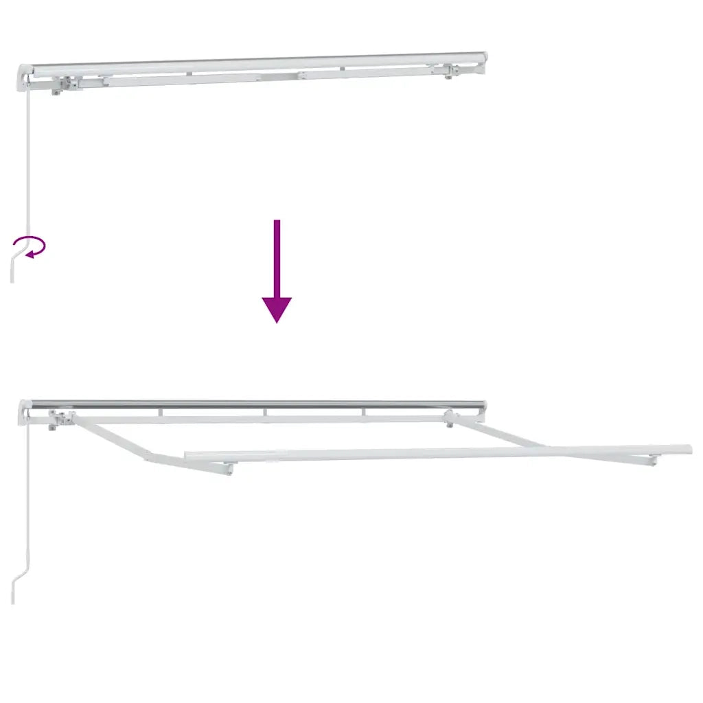 vidaXL Tenda Retrattile Multicolore 300 x 200 cm