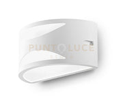 GES1040- APPLIQUE 1 LUCE IN ALLUMINIO ATTACCO E27 COLORE BIANCO
