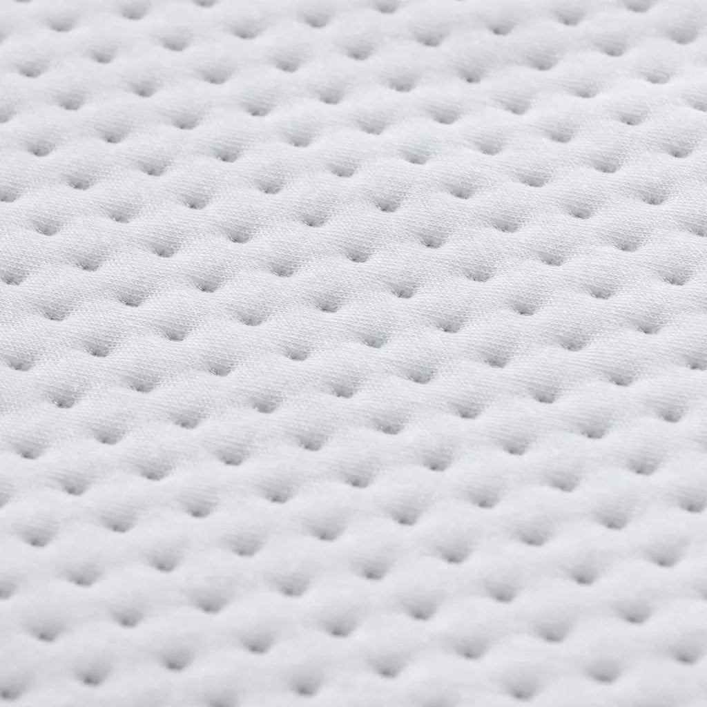 Topper per materasso-Materassino Bianco 100 x 200 cm Tessuto Jacquard 390478