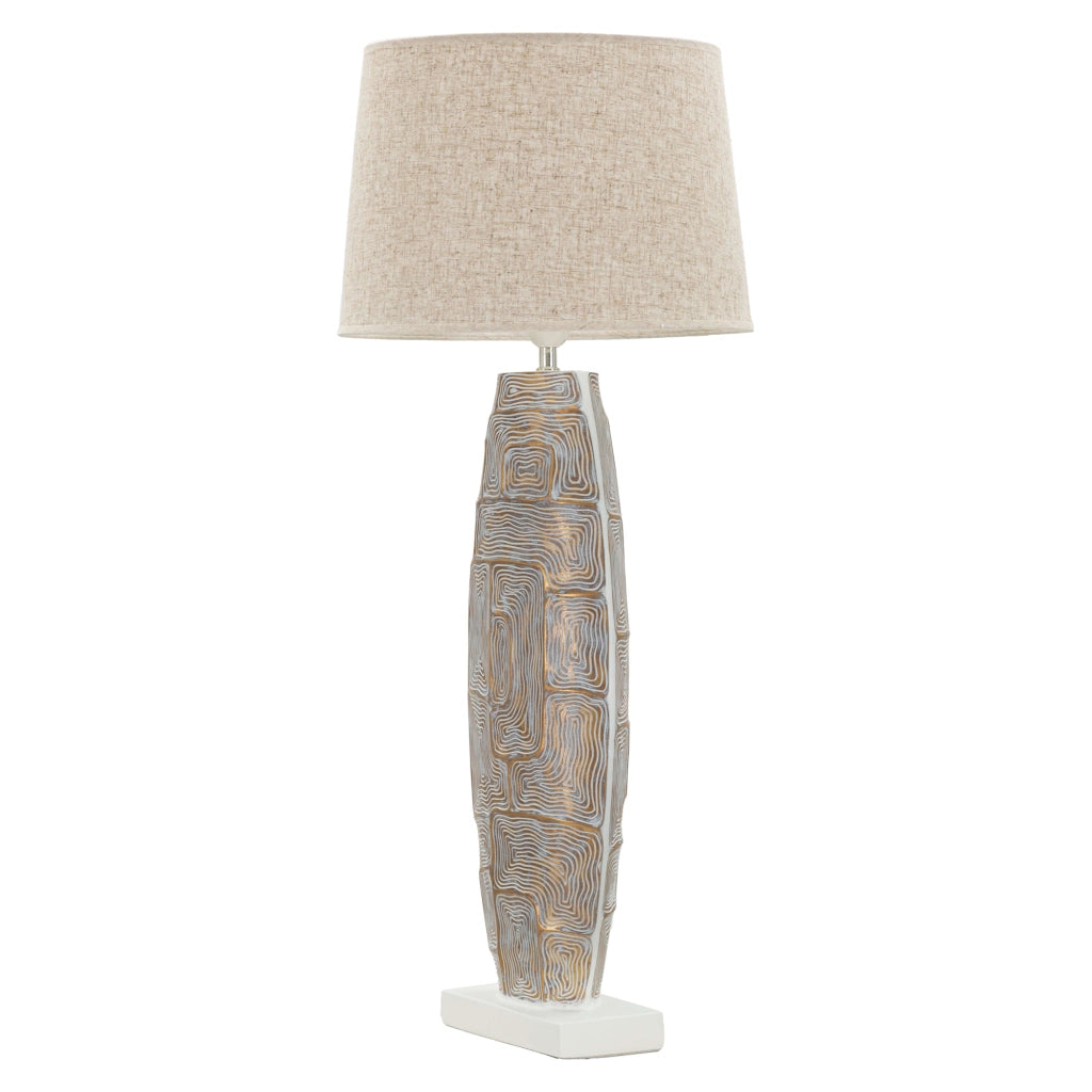Falekaza, Lampada da Tavolo Necessaria 1 Lampadina, Beige