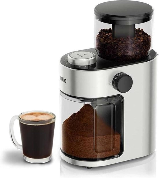 Macchina per caffè - 15 posizioni - Facile da pulire - Contenitore a semini rimovibile - Acciaio inox