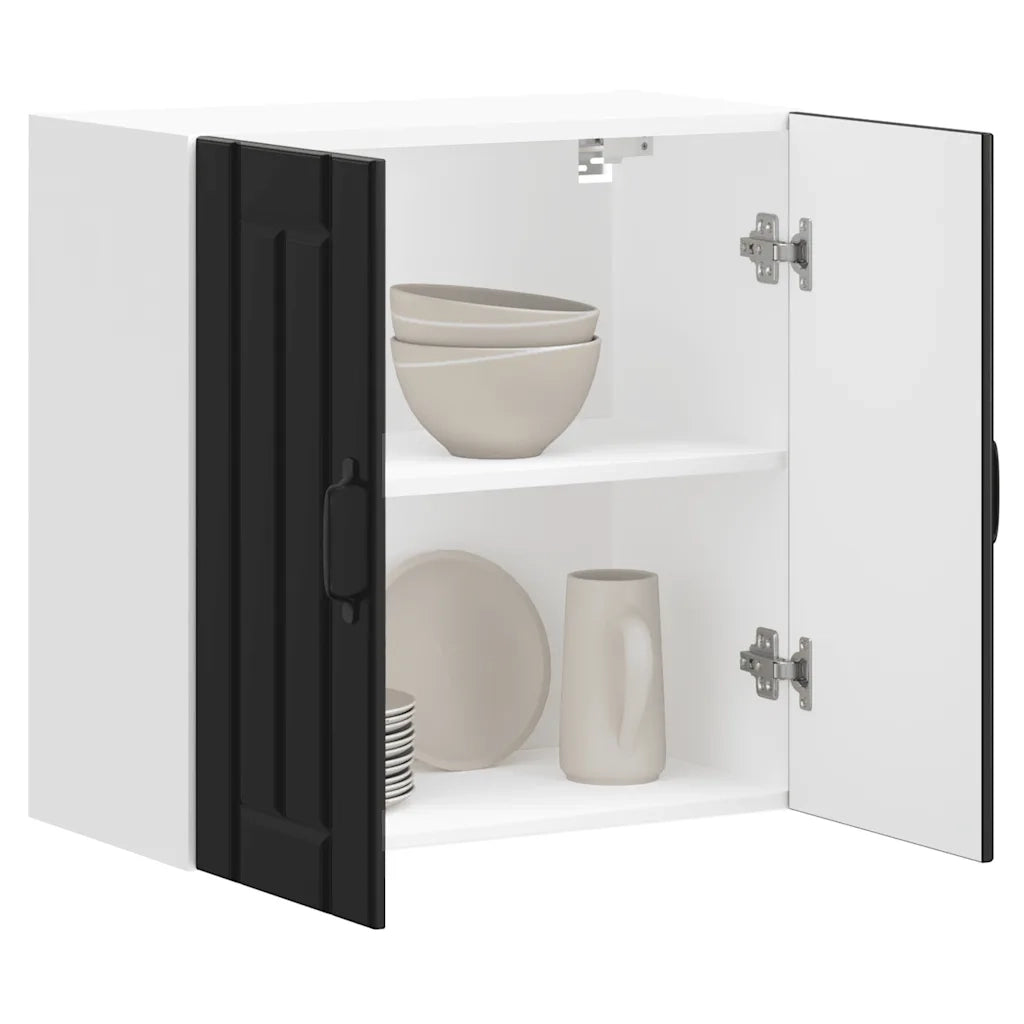 Pensile da Cucina Lucca Nero in Legno Multistrato 853818