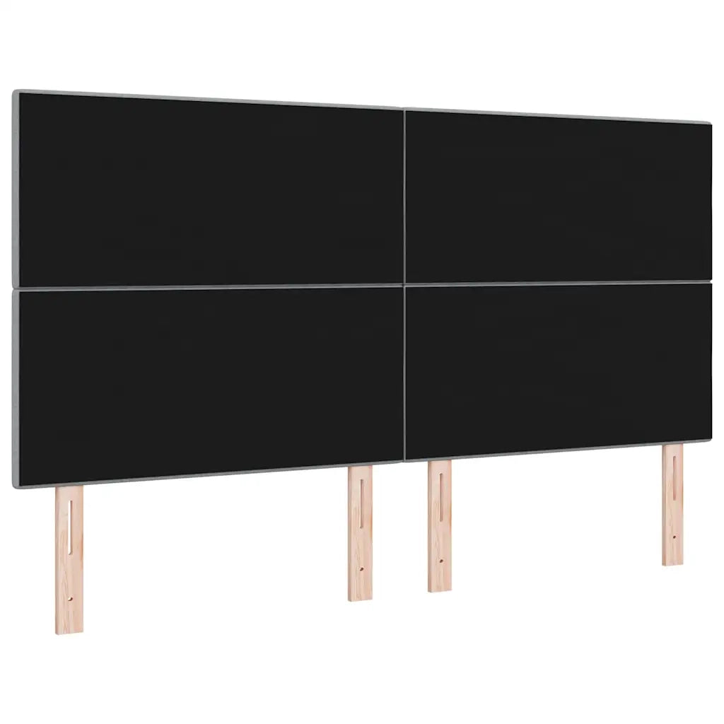 Testiera | Testata LED con strisce LED Grigio chiaro 180 cm Tessuto