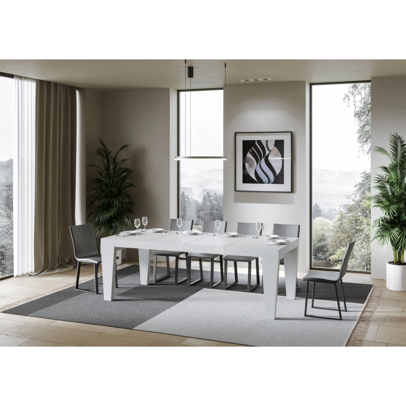 Tavolo allungabile 90x130/234 cm Spimbo Premium - Bianco Frassino