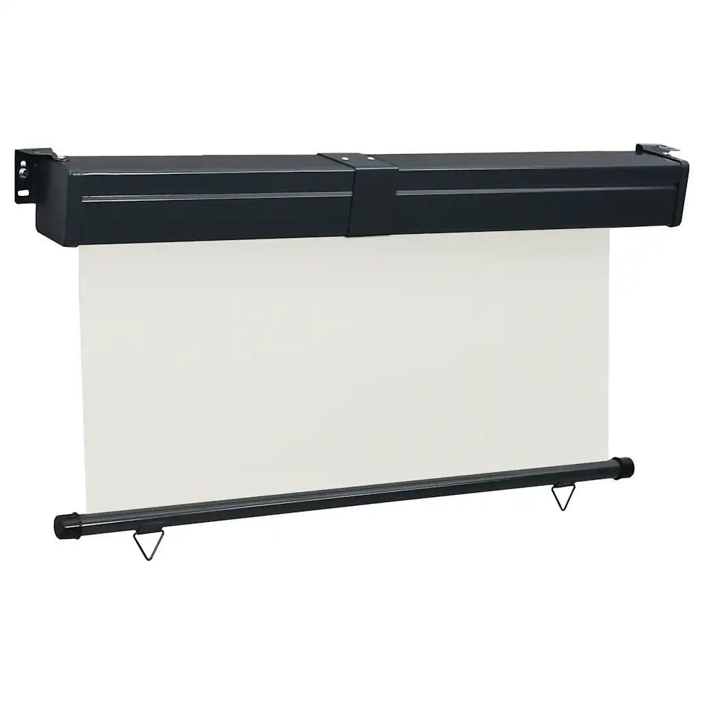 Tendalino Laterale per Balcone-Tenda da Sole Laterale per Patio 145x250 cm Crema
