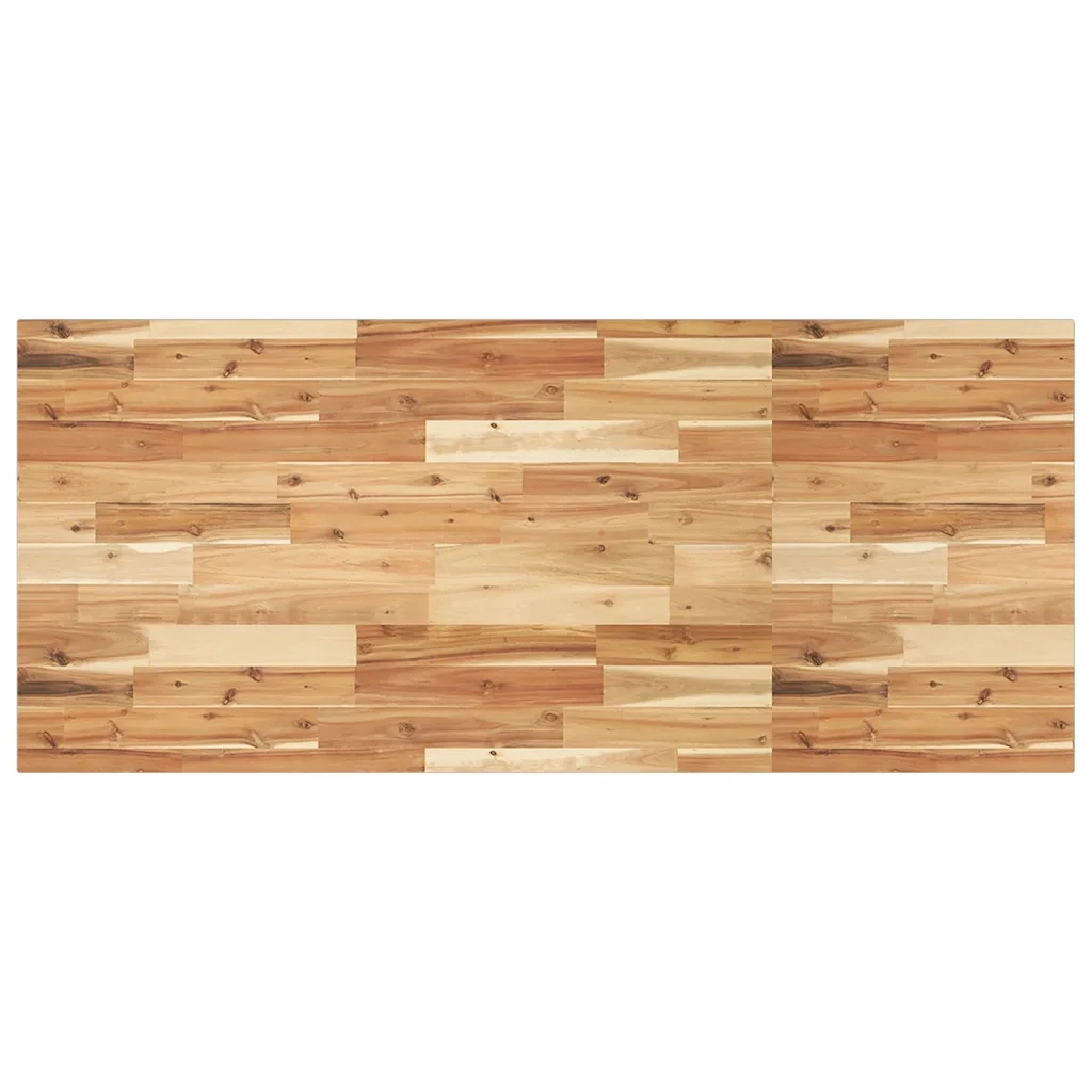 Piano Tavolo Rettangolare 120x60x2cm Legno Massello di Acacia 4008826