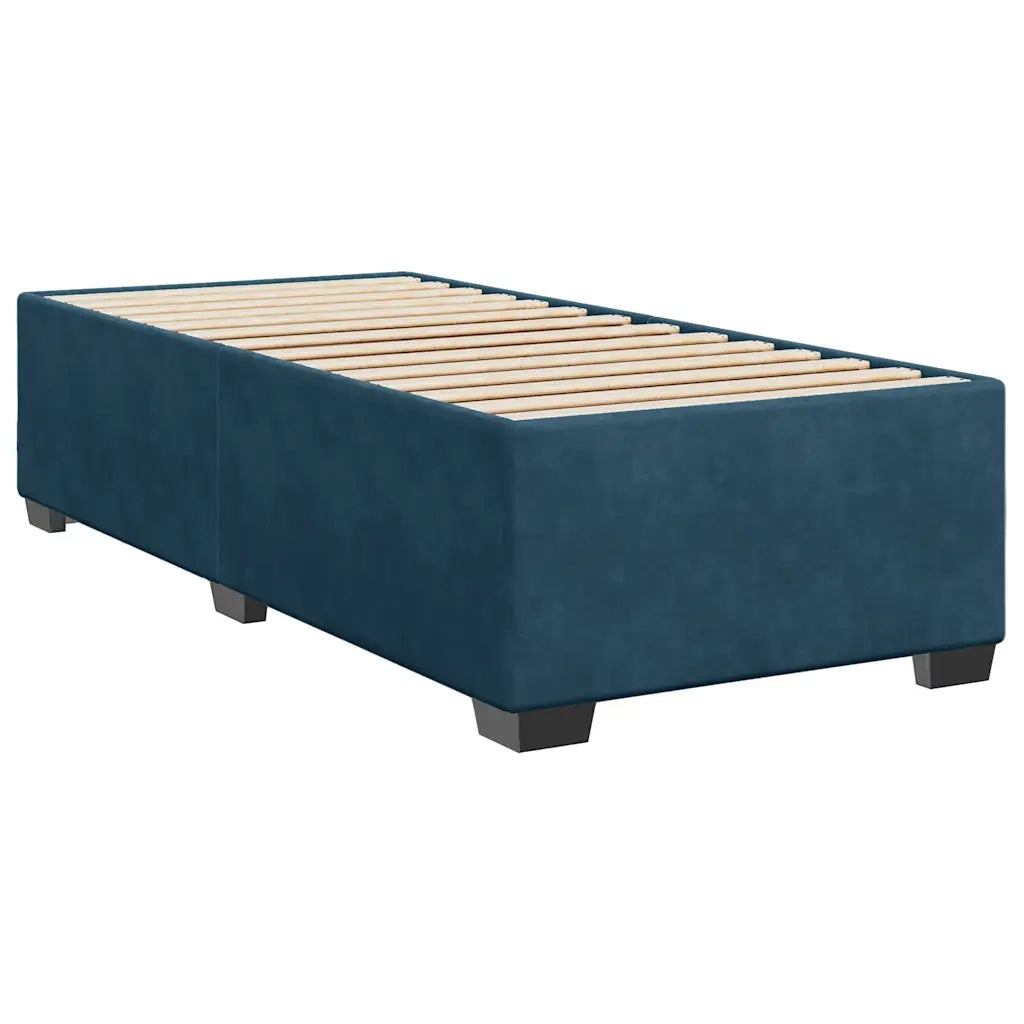 Giroletto a Molle con Materasso Blu 100x200 cm in Velluto 3288544