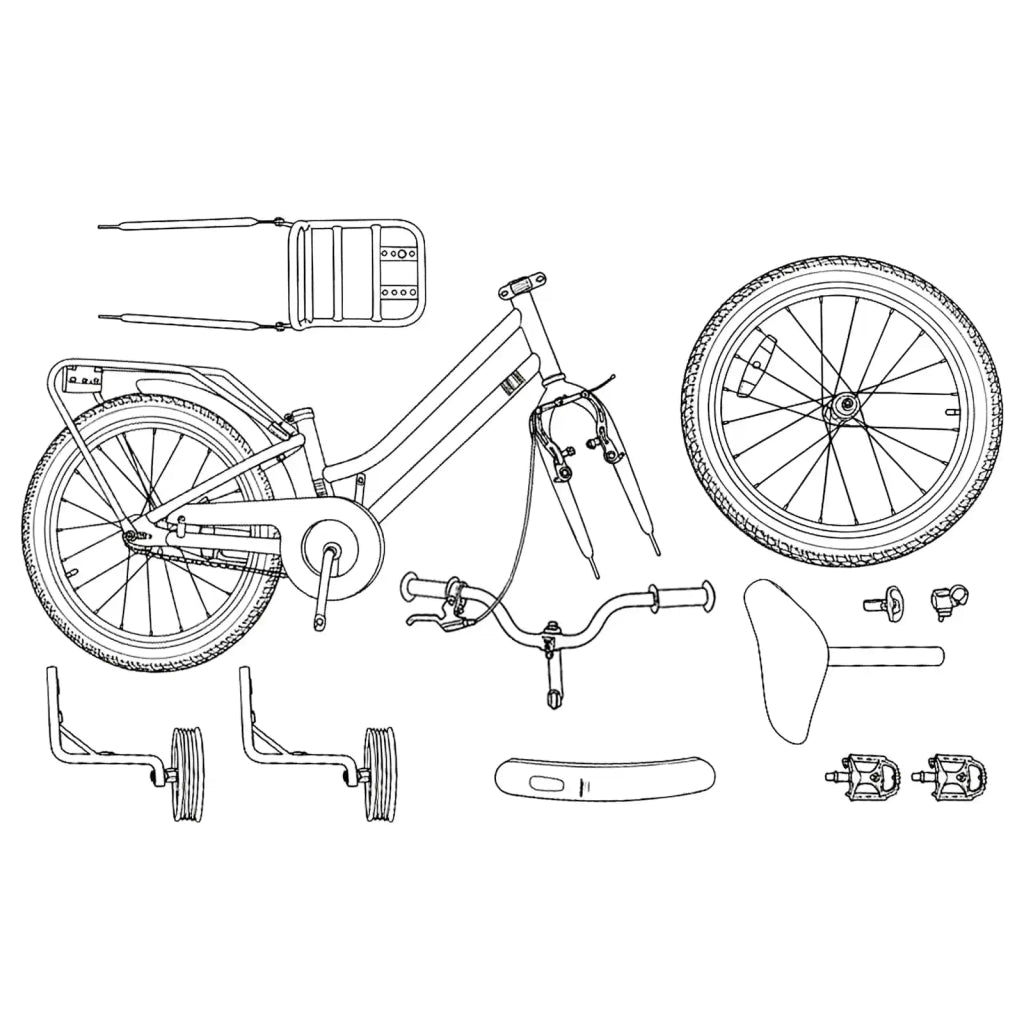 Bicicletta per Bambini 12 Pollici per bambini di 2-4 anni 42009283