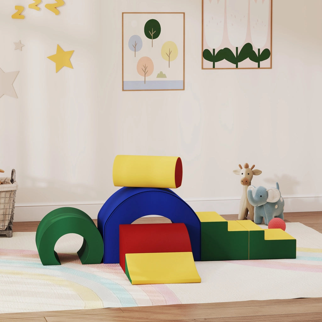 Set di gioco per arrampicata e motricit¨¤ ¨C Minimal ¨C 181x39x44 cm multicolore