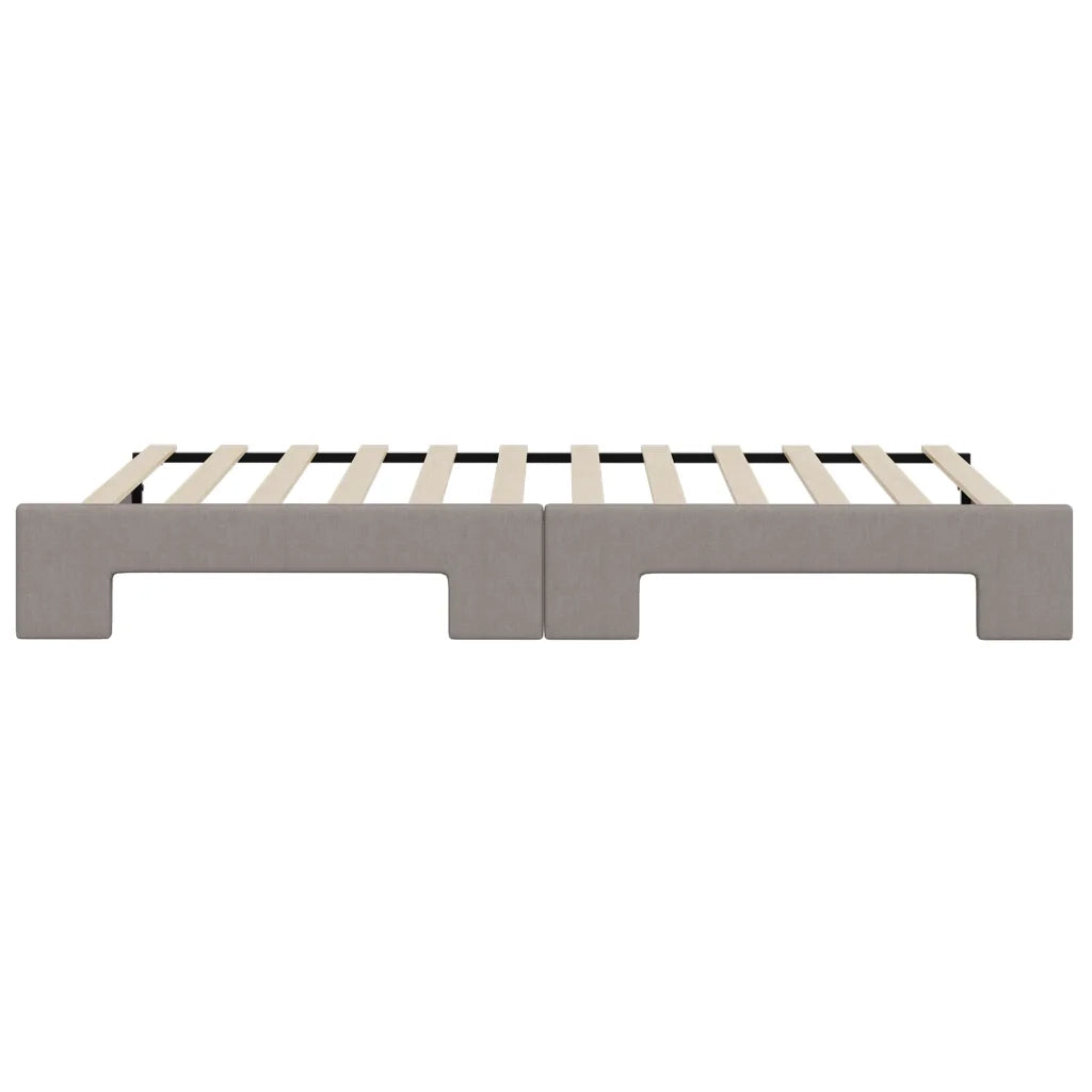 Divano Letto con Letto Estraibile Tortora 80x200 cm Tessuto 3196814