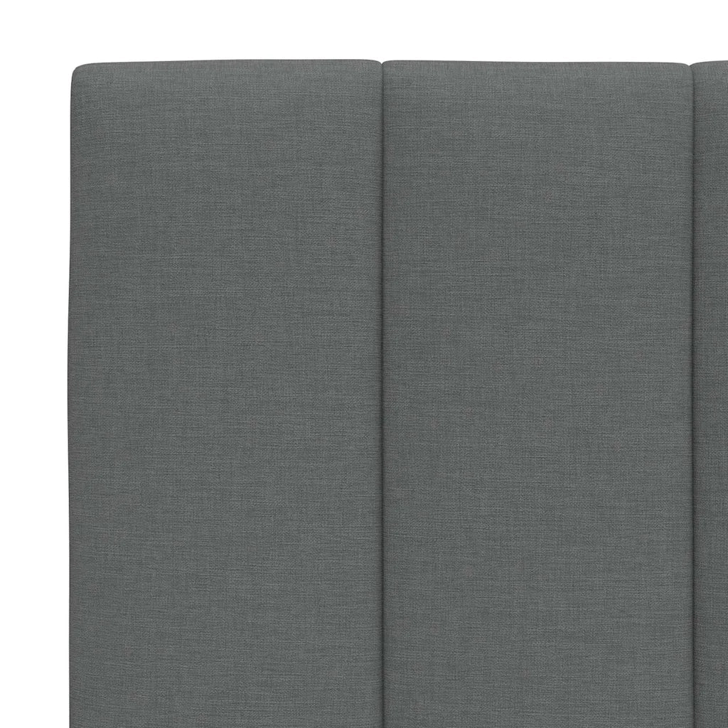 Cuscino Testiera Hanko Grigio Scuro 140 cm in Tessuto 4019164