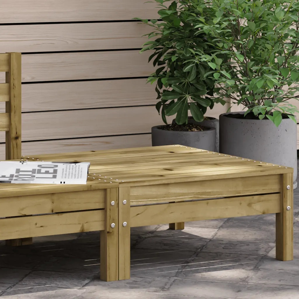 vidaXL Poggiapiedi da Giardino in Legno Impregnato di Pino