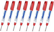 Set di pennarelli a sfera da 8 - Pennarelli acqua-resistenti - Punta fine - Pennarelli per segni profondi - Formato portatile - Lunghezza punta 30 mm - Pennarelli a sfera