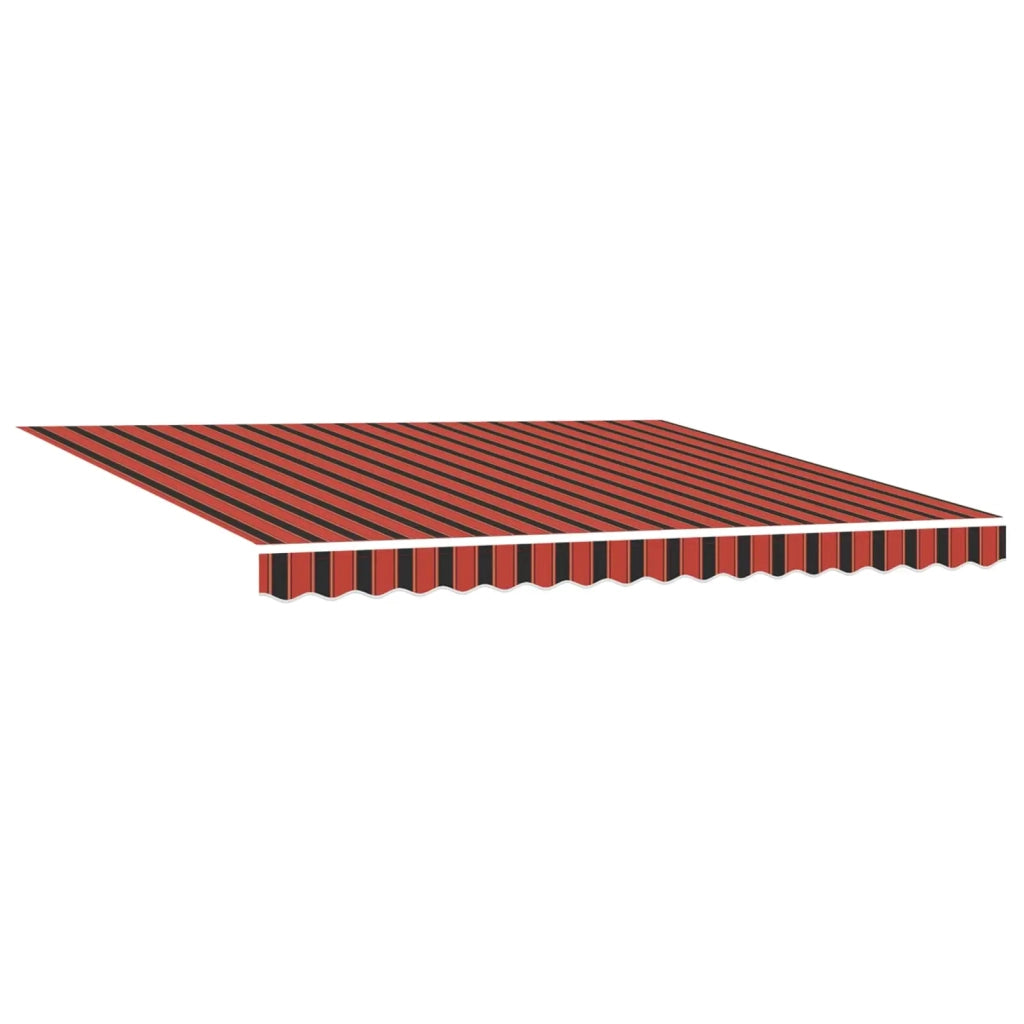 Tenda Retrattile Arancione e Nero 400 × 300 cm Tela e Alluminio 3420199