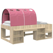 Letto con Tunnel 3 pz Sonoma e Rosa Legno ingegnerizzato 3423590