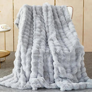 Piumino soffice e caldo in fleec 1000 g/m² - grigio chiaro - divano letto camera da letto