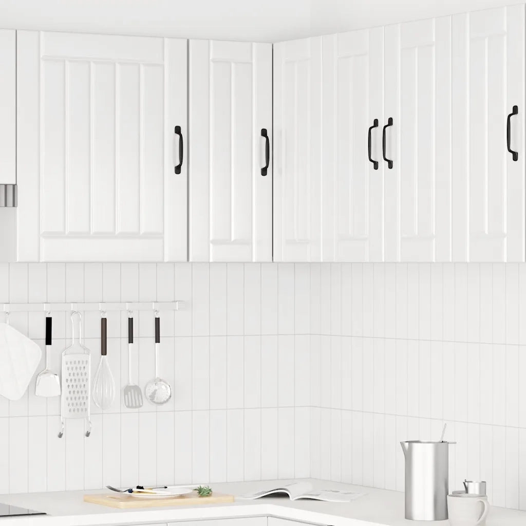 Pensile da Cucina | Mobile da Cucina ad Angolo Lucca Bianco Lucido in Truciolato