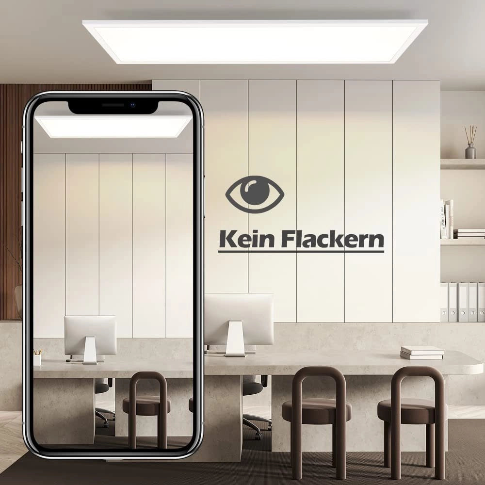 ZMH Lampada da soffitto plafoniera a pannello LED dimmerabile con telecomando