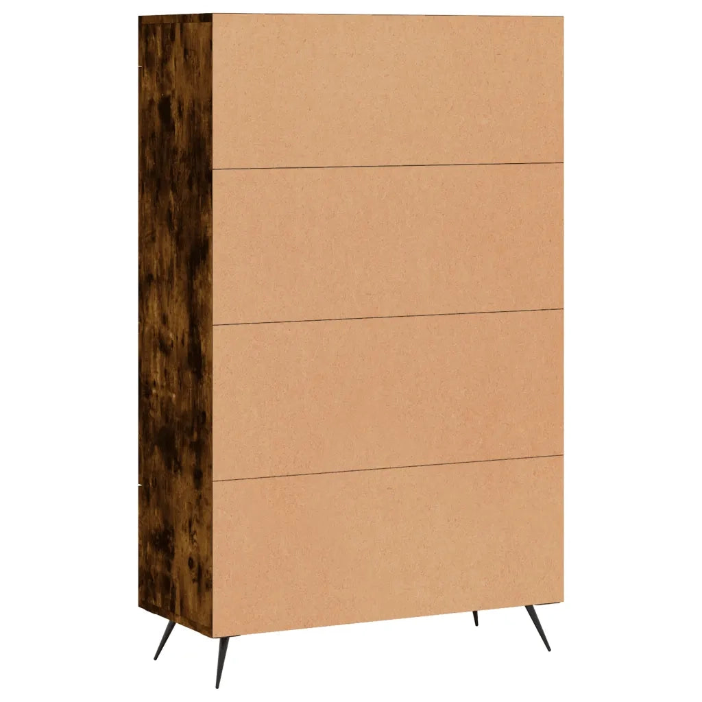 Credenza-Buffet-Armadio da cucina Rovere Fumo 69,5x31x115 cm in Legno Multistrato 974282
